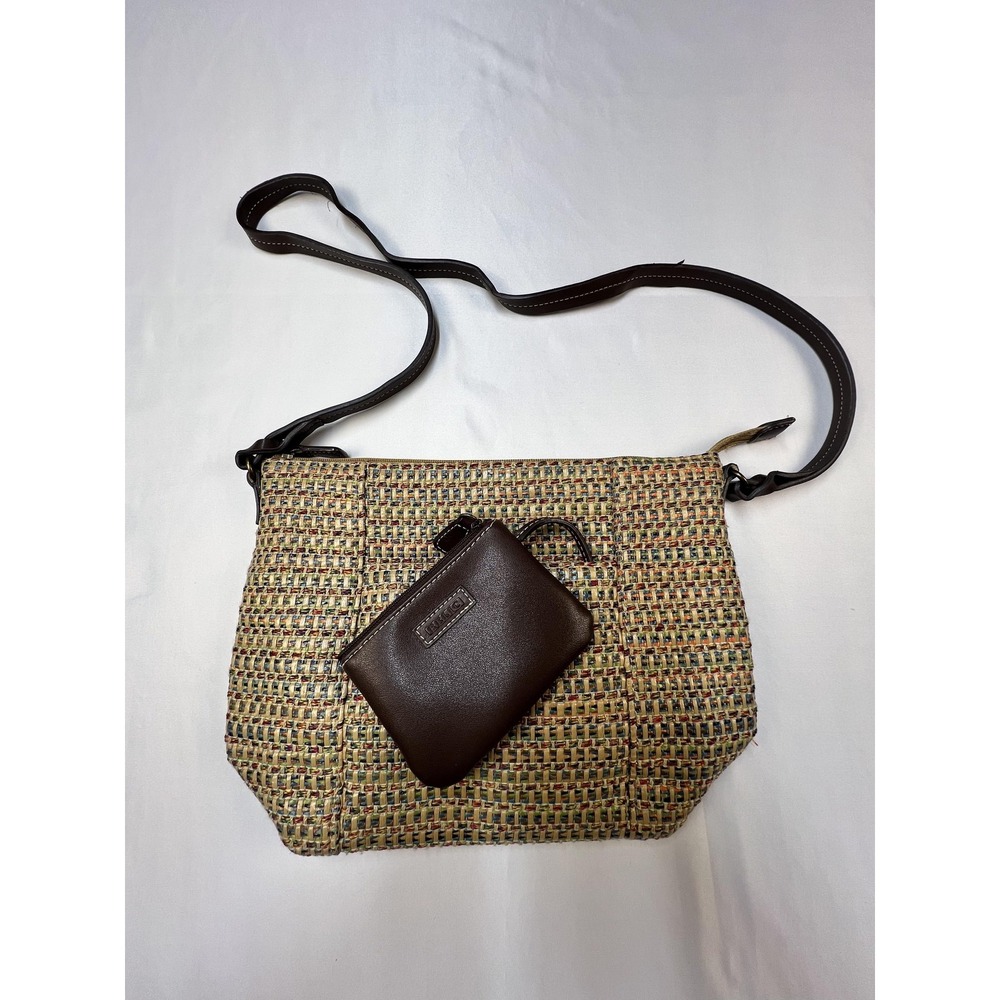 Relic Crossbody Purse Womens Medium Multicolor Woven Straw Bag Wallet Included